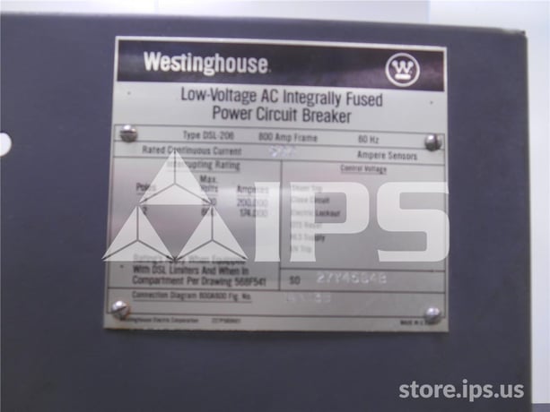800 Amps WH Dsl-206 Mo/do Amptector Ii -a Model Se, 800 Amps Ct - Image 2