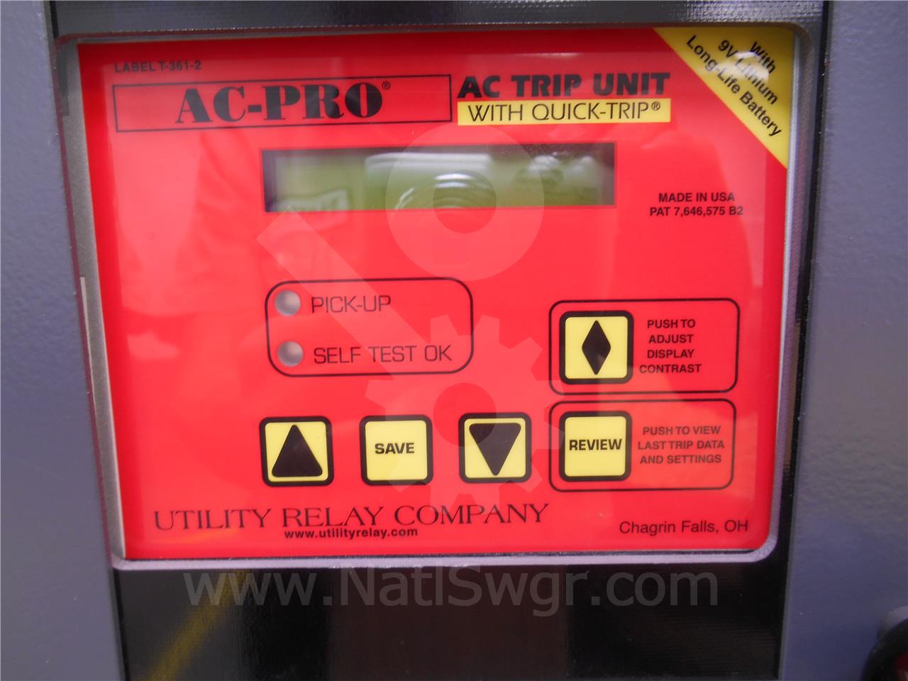 1600 Amps WH Ds-416 Eo/do 125 Volts DC Control, AC Pro Qt Lsig, 1600 Amps Ct - Image 2