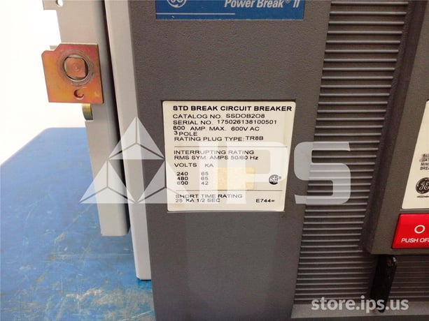 800 Amps GE Ssd Power Break Ii Mo/do (ssd08) Mvt Plus Lsi, 800 Amps Ct, 800 Amps Rp, 48 Volts DC Uv - Image 5