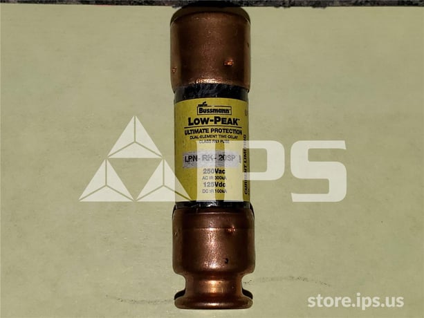 20 Amps Bussmann Current Limiting Fuse Time Delay, Low Peak - Image 1