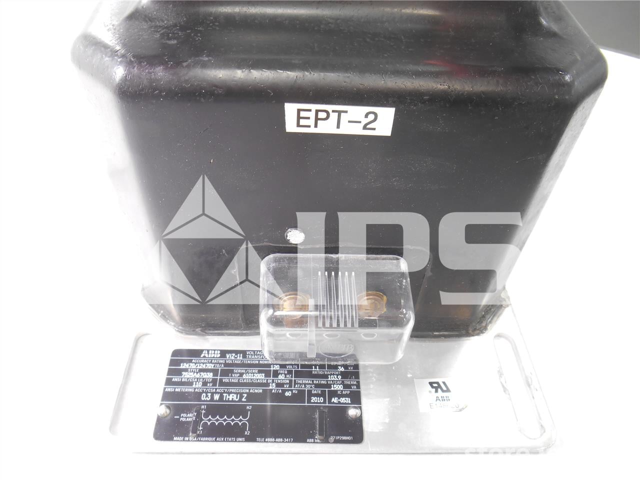 ABB 100:1 Viz-11 Potential Transformer 15kv, 110 KV Bil, 12470:120, Double Fuse - Image 3