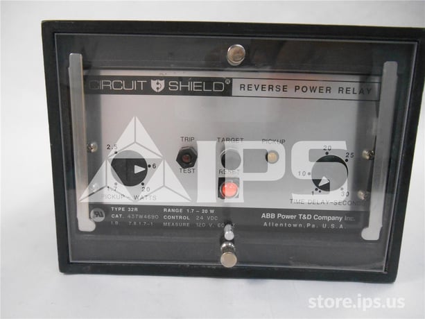 ABB 32r Circuit Shield Reverse Power Relay 24vdc, Range 1.7-20w, Delay 1-30 - Image 1