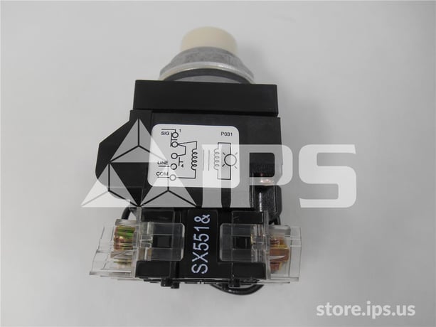 GE Cr104p Push To Test Indicator Light 240vac, White Lens - Image 3