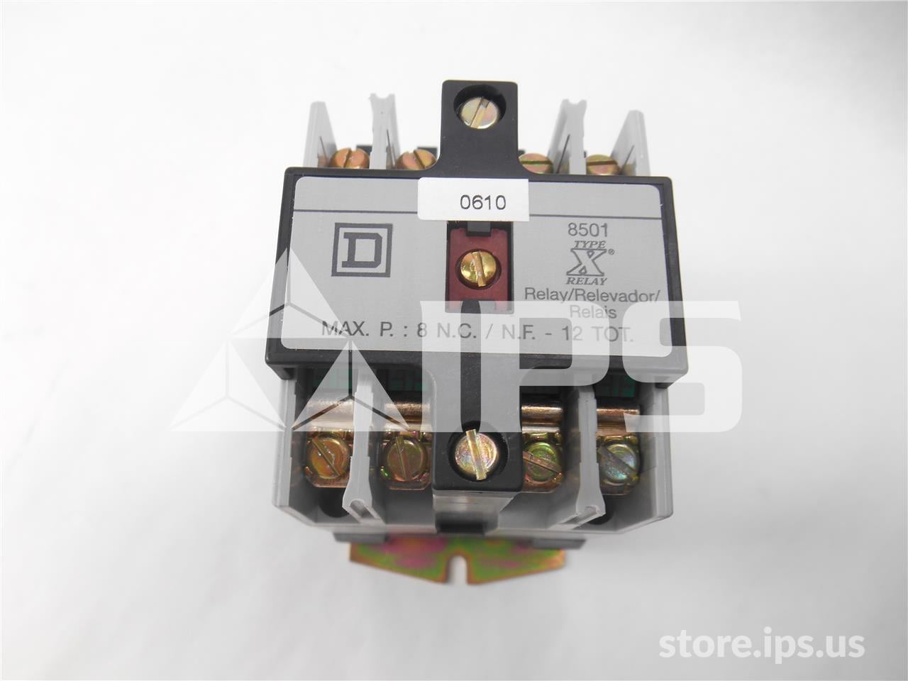 Square d, 120vac Type X Control Relay Series 8501, 4no 10 Amps Contact - Image 1