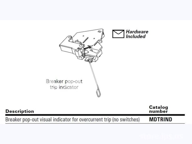 Ch Pop-out Visual Trip Indicator For Mds / Mdn Bell Alarm, Less Switches - Image 2