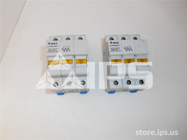 Gould 30 Amps Modular Mount Fuse Holder 3 Pole With Indicator, For Class Cc Fuses - Image 2