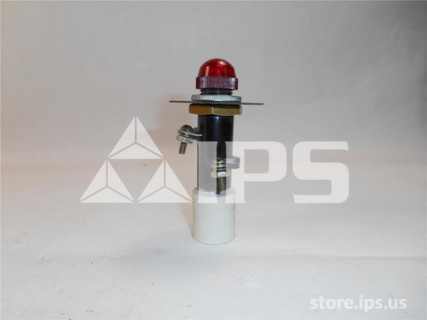 GE Et-16 Red Indicating Light Assembly Red Cap, 120vac, 1900 Ohm Resistor - Image 1