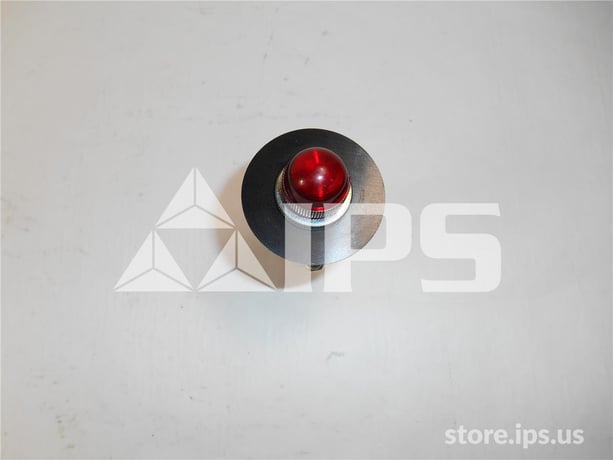 GE Et-16 Red Indicating Light Assembly Red Cap, 120vac, 1900 Ohm Resistor - Image 2