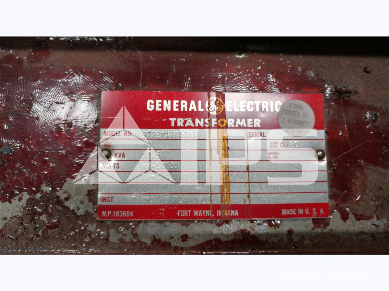 GE Control Power Transformer 37.5kv Amps 13200:120/240 - Image 4
