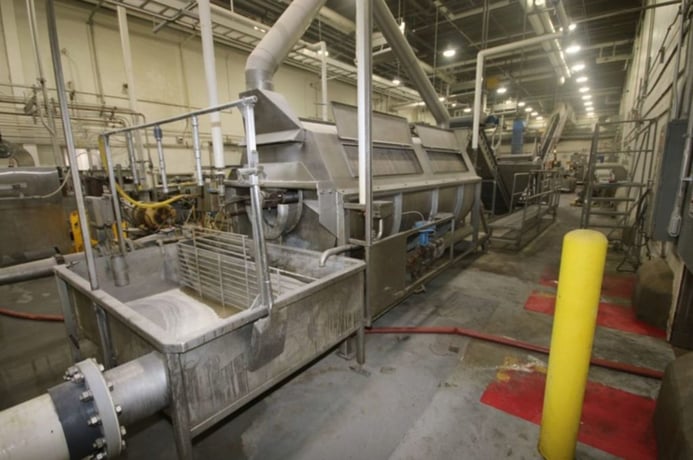 Lyco #8600, Rotary Blancher, 304 Stainless Steel, 60" OD x 148" long perforated drum, 5 HP drive, 17" - Image 5