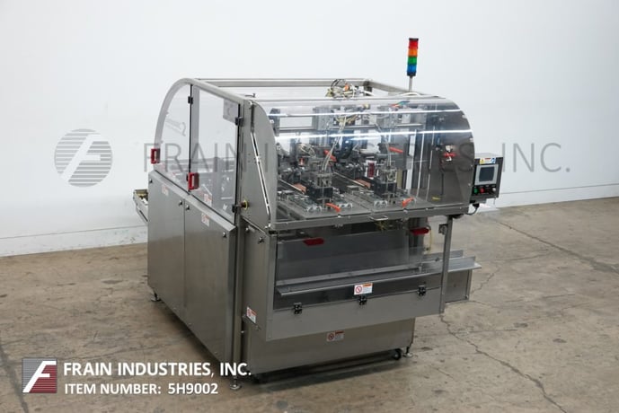 Tray Tuck, Adco #CF1200-30-SS, top load, tuck tray former, 25-120 trays per minute, dual recipicating suction - Image 1