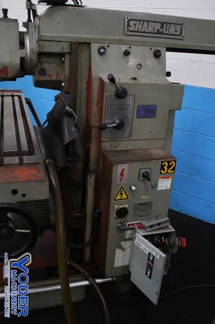 Sharp #UH3, horizontal mill, 12" x63" table, AcuRite 3-Axis digital read out, #50NS taper, 2000, #74163 - Image 9