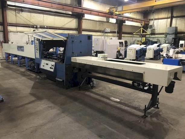 4-3/4" SIMEC #Ciclomec-122, CNC automatic circular cold saw, 26.5" hitch type feeder, 20' loading rack - Image 1