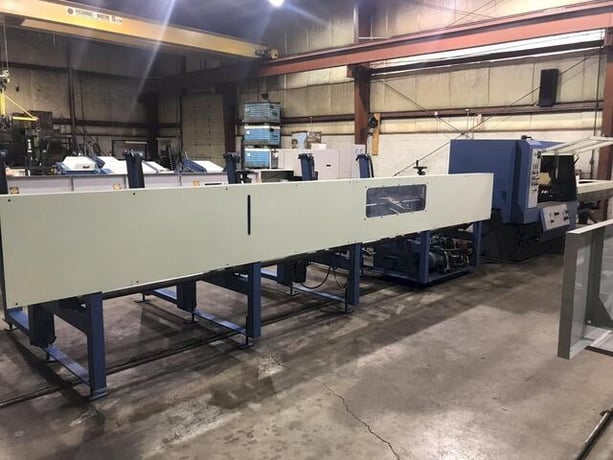 4-3/4" SIMEC #Ciclomec-122, CNC automatic circular cold saw, 26.5" hitch type feeder, 20' loading rack - Image 7