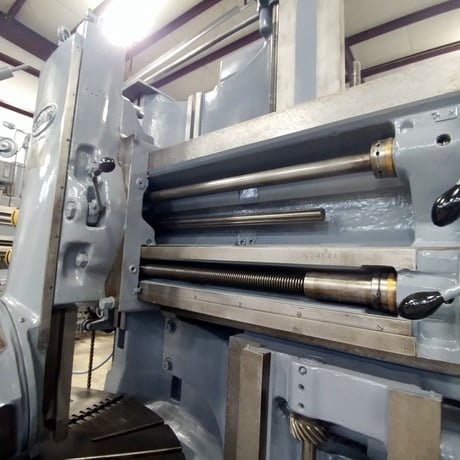 50" Bullard #54-Spiral-Drive, vertical turret lathe, 4-jaw, 56" swing, 39" under rail, 25 HP, 1945 - Image 4