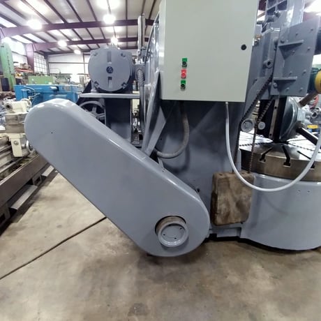 50" Bullard #54-Spiral-Drive, vertical turret lathe, 4-jaw, 56" swing, 39" under rail, 25 HP, 1945 - Image 6