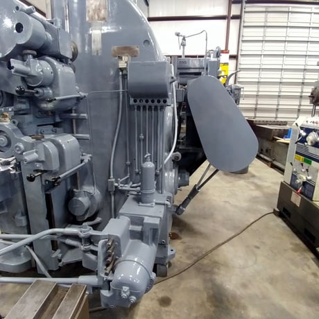 50" Bullard #54-Spiral-Drive, vertical turret lathe, 4-jaw, 56" swing, 39" under rail, 25 HP, 1945 - Image 7