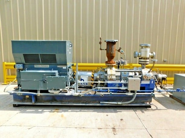 847 GPM, KSB #HGC4/9 (pump), ASZA-S2002 (motor), boiler feed pump, 1500 HP, 4160 V., 2007 - Image 2