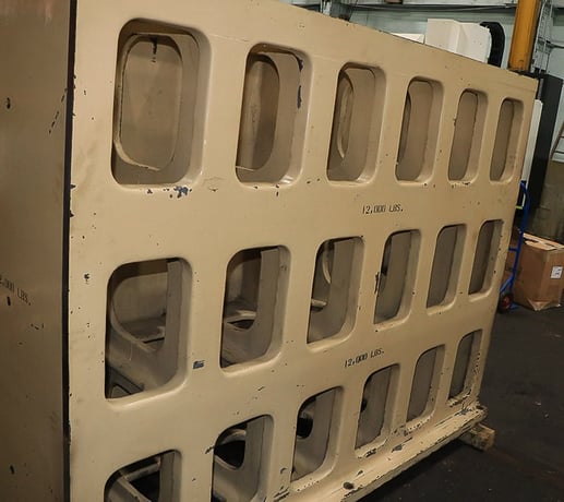 84" x 66" x 38" Cast iron angle plates, 9 t-slots, single plate, #160734 - Image 7