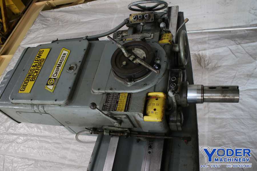 6' -15" Giddings & Lewis radial drill, 83" x39" base, power clamp & head traverse, #74162 - Image 3