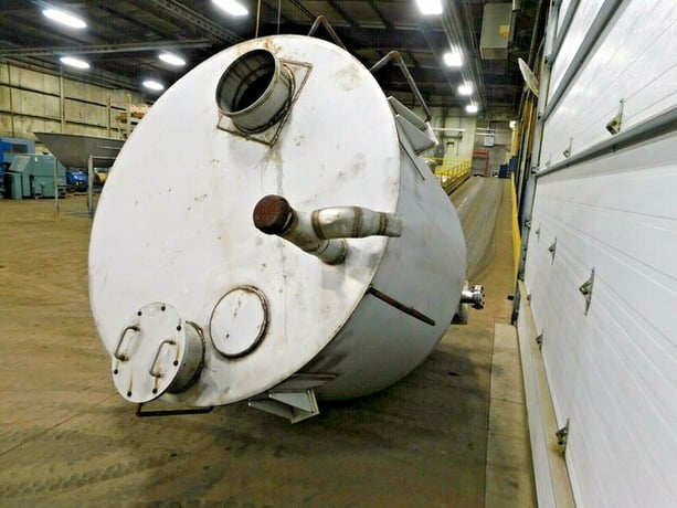 Tricor Metal, Stainless Steel hopper / screw conveyor, 79" dia., 54" straight wall, 48" x 11" bottom opening - Image 7