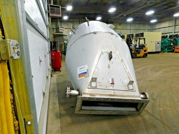 Tricor Metal, Stainless Steel hopper / screw conveyor, 79" dia., 54" straight wall, 48" x 11" bottom opening - Image 8