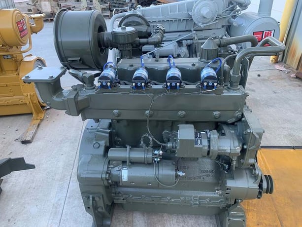 95 HP @ 1800 RPM, Caterpillar #G3304 NA, Natural gas engine, 2008 - Image 1