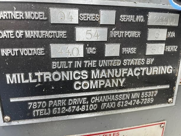 Milltronics #Partner-4, 3-Axis CNC vertical mill, 1954 - Image 4