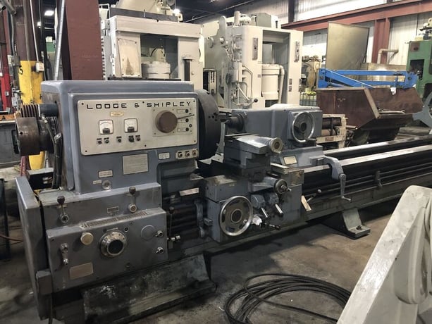 36" x 144" Lodge & Shipley #ST3220X144, hollow spindle engine lathe, 23" swing over cross slide, 1983 - Image 2