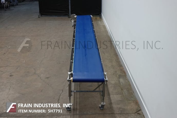 23" wide x 20.6' long, Dorner, Stainless Steel belt conveyor, food grade belt, 35" infeed & discharge height - Image 4