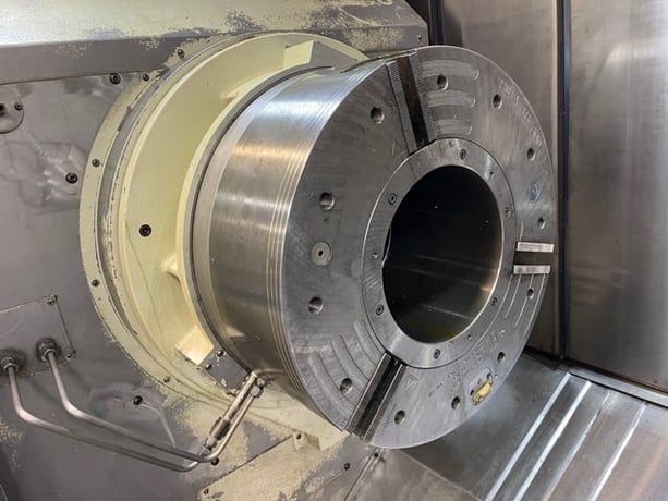 Okuma #Multus-B750W/4000, 41.3" swing, 24" chuck, OSP-P200L, rigid tap, Steady Rest, 2010 - Image 8
