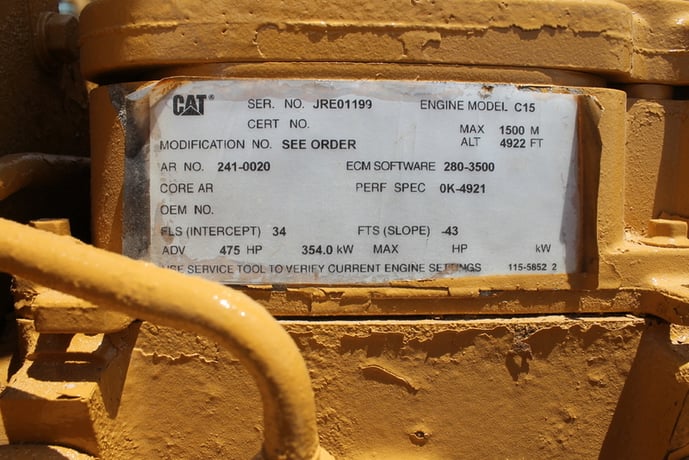 350 KW Caterpillar #C15, diesel generator set, 240/480 Volts, 1800 RPM, 2007, S/N #JRE01199 - Image 2