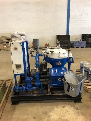 Alfa-Laval #MAB206, disc centrifuge, unitized on portable skid, 10 HP, 10.6 cbm/hr. - Image 10