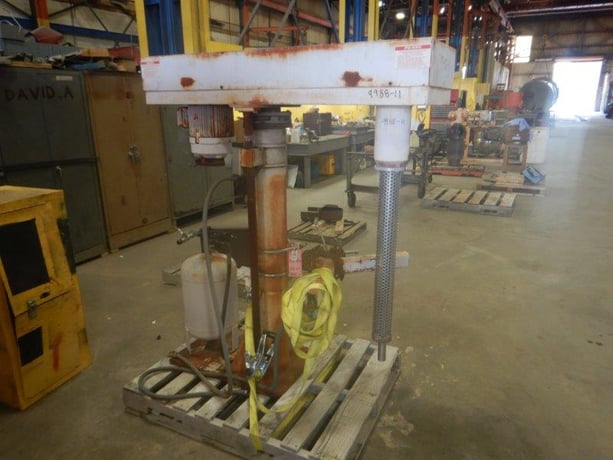 Morehouse Cowles #VHLM5, Stainless Steel dissolver, 5 HP, 3600 RPM, air over oil lift - Image 6