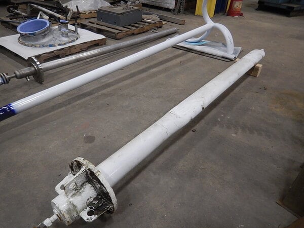 8" Flanged beaver tail baffle, 111" x 7" - Image 1