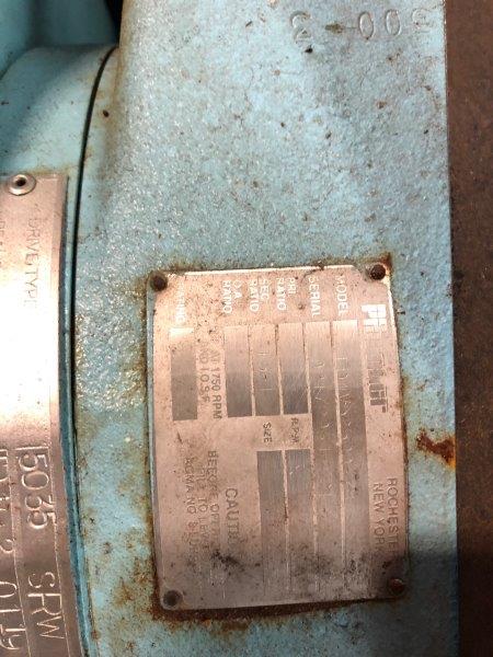 5RW drive, 15:1 ratio, 1250-1765 RPM, 1.66-10 HP - Image 2