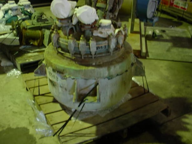 20 gallon DeDietrich, glass lined reactor, 150 psi/fv internal, 115 psi jacket, 1.5 HP - Image 2