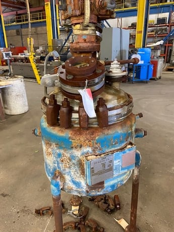 20 gallon Pfaudler, 316L Stainless Steel reactor, 150 psi/fv internal, 100 psi jacket - Image 6