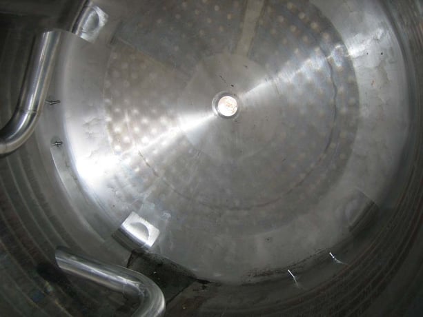 300 gallon Cherry Burrell, 304 Stainless Steel vertical jacketed process vessel, 100 psi, 4' x 4' - Image 3