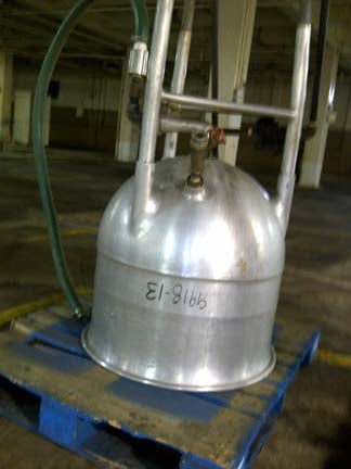 80 gallon Groen, Stainless Steel kettle, open top, hemispherical bottom, on legs - Image 1