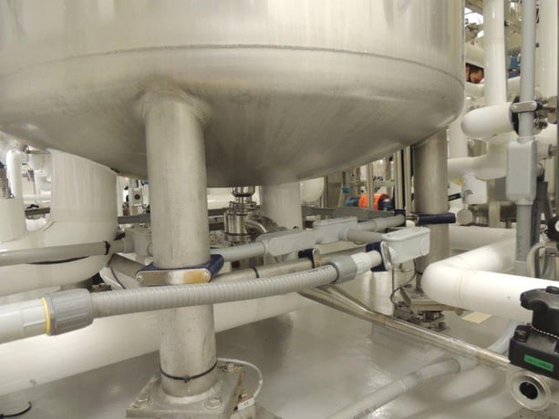 180 gallon Mueller, 750 liter 316L Stainless Steel jacketed pressure vessel, 50/125 psi, 1983 - Image 3
