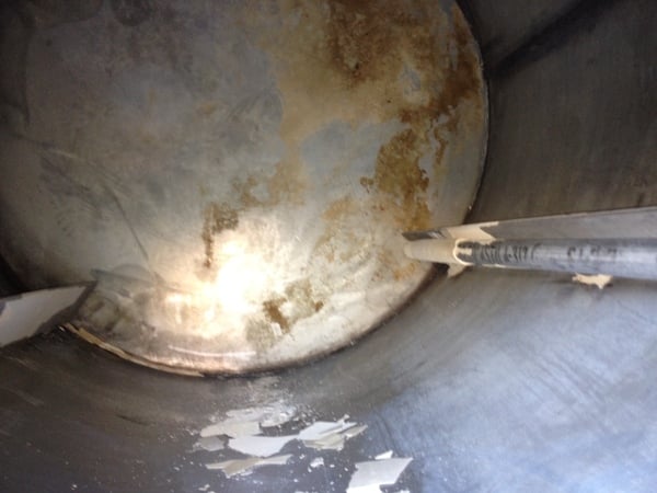 350 gallon Stainless Steel vertical tank, 48" dia. x 48" straight side, flat top & bottom heads - Image 2