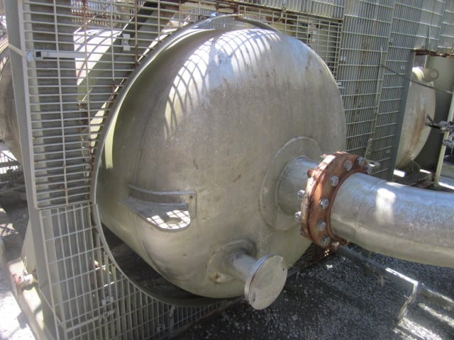 1393 gallon Praj, vertical 304L Stainless Steel pressure vessel, 25 psi/fv, unused, 2008 - Image 2