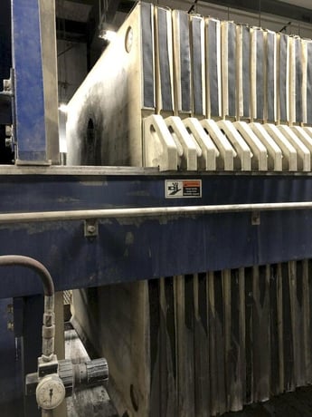 59" Siemens #1500N32-64/90-125/175SYLC, 1500mm filter press, S/N F008178, Siemens PLC Control - Image 2