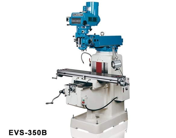 Summit #EVS-350B, 10" x50" tbl., 3 HP, variable speed, 4300 RPM, R-8, coolant, one shot lube - Image 1
