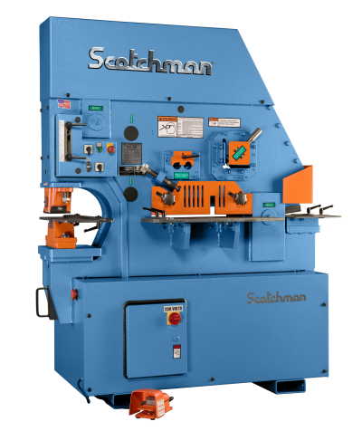 6" x 6" x 1/2" Scotchman #FI-8510-20M, hydraulic ironworker, 85 ton, 5 station, 2-stage hydraulic pump - Image 1