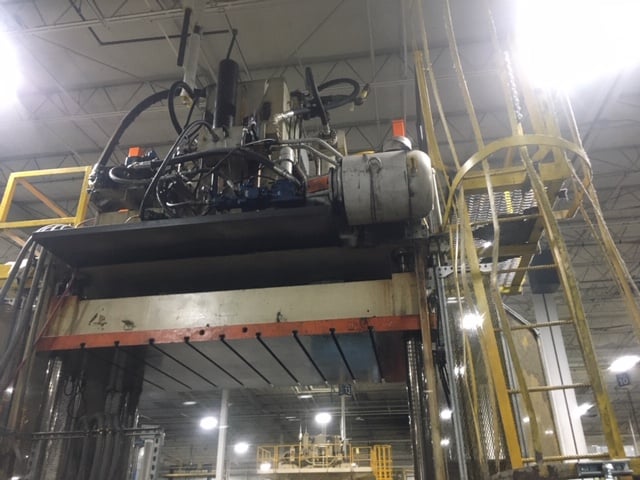 100 Ton, Hamilton, 96" LR x 60" FB, down-acting 4-post, 48" stroke, 87" daylight, 60 HP, #2699 - Image 5