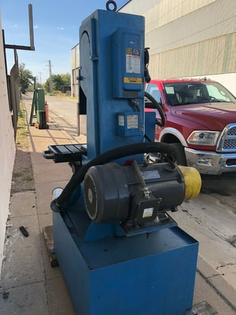 8" Engelberg #2N938G, heavy duty sander/grinder, dust collector w/Dayton motor, 7.5 HP - Image 3