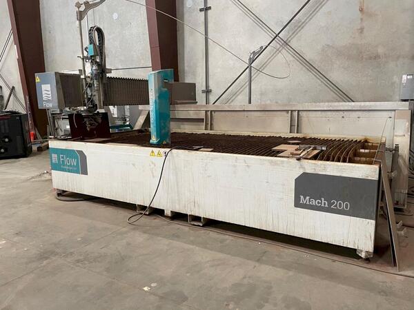 Flow #Mach-200-4020, CNC waterjet cutting system, 6' x 13' tbl., 30 HP, 60000 psi, 2018 - Image 1