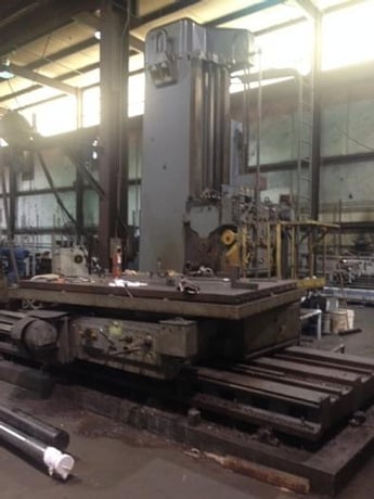 7" Giddings & Lewis, horizontal boring mill, 72" x 96" Table, 150" X, 93" Y, 55" Z, #7MT, 3-Axis digital read - Image 1